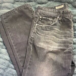 AG Adriano Goldschmied Men's Straight Jeans - Charcoal